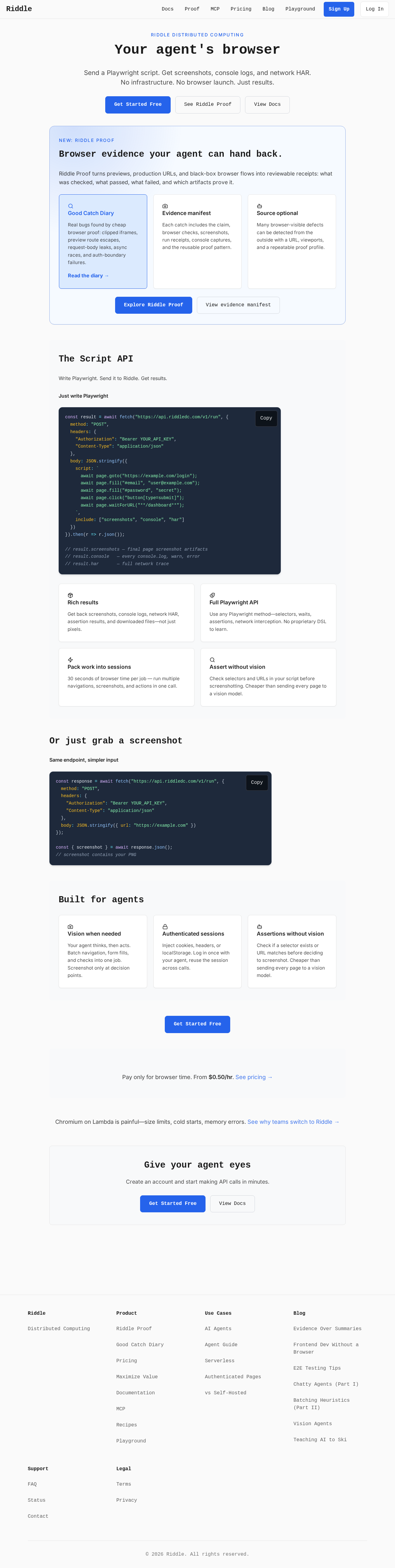 Homepage taught stale screenshot JSON evidence screenshot