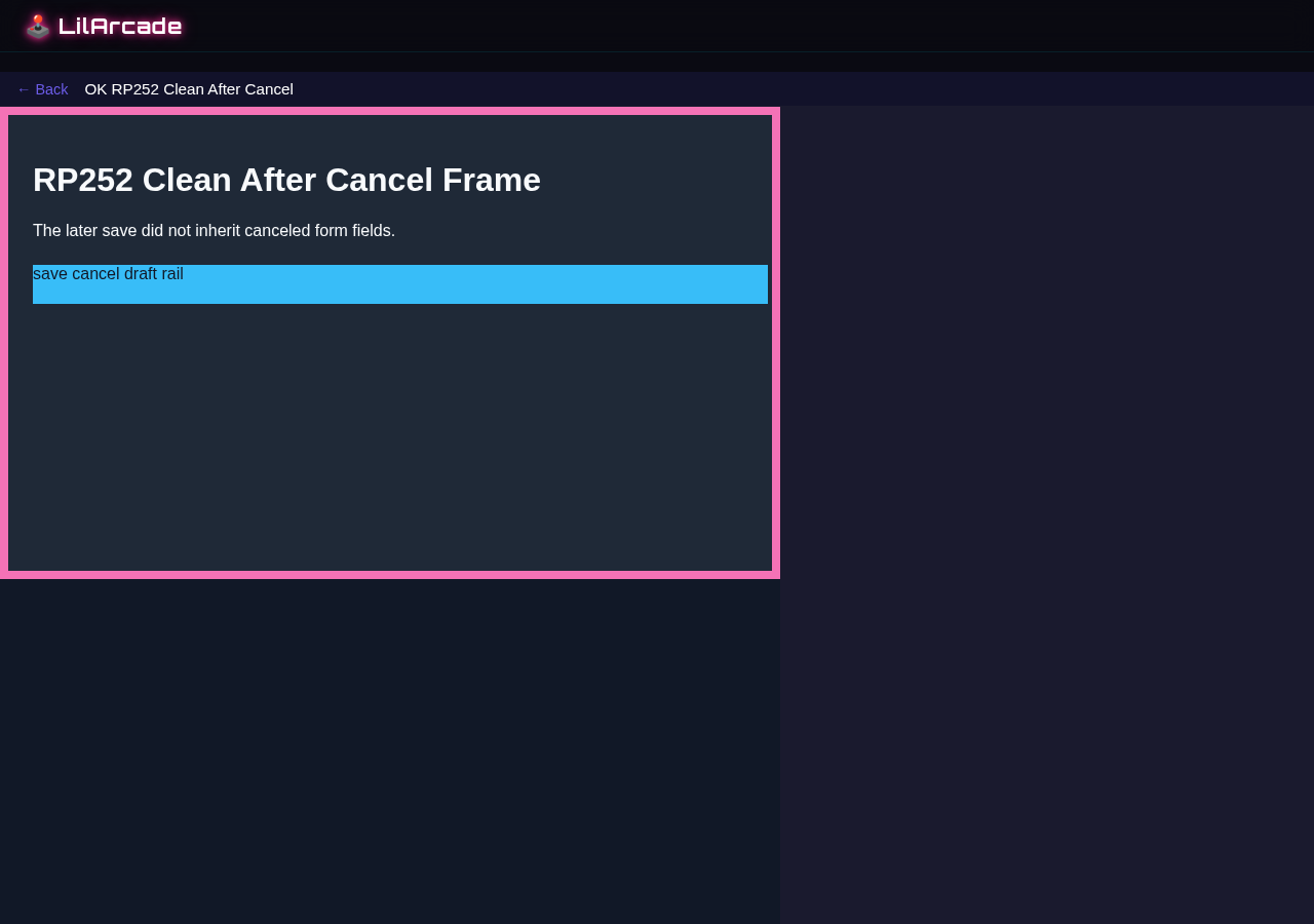 Canceling save still leaked the draft evidence screenshot