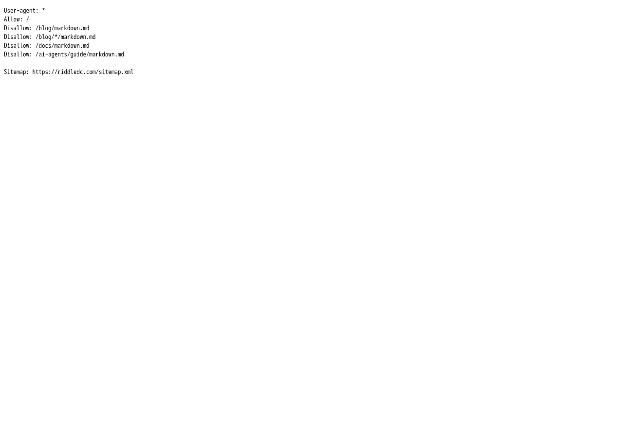 Robots blocked agent markdown docs evidence screenshot