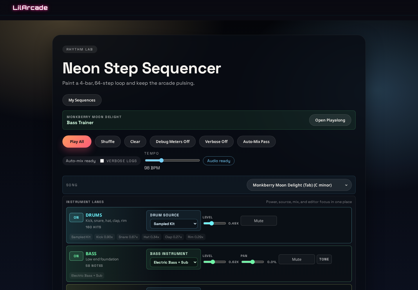 Neon deep exploration found proof-window overclaim and hot presets evidence screenshot